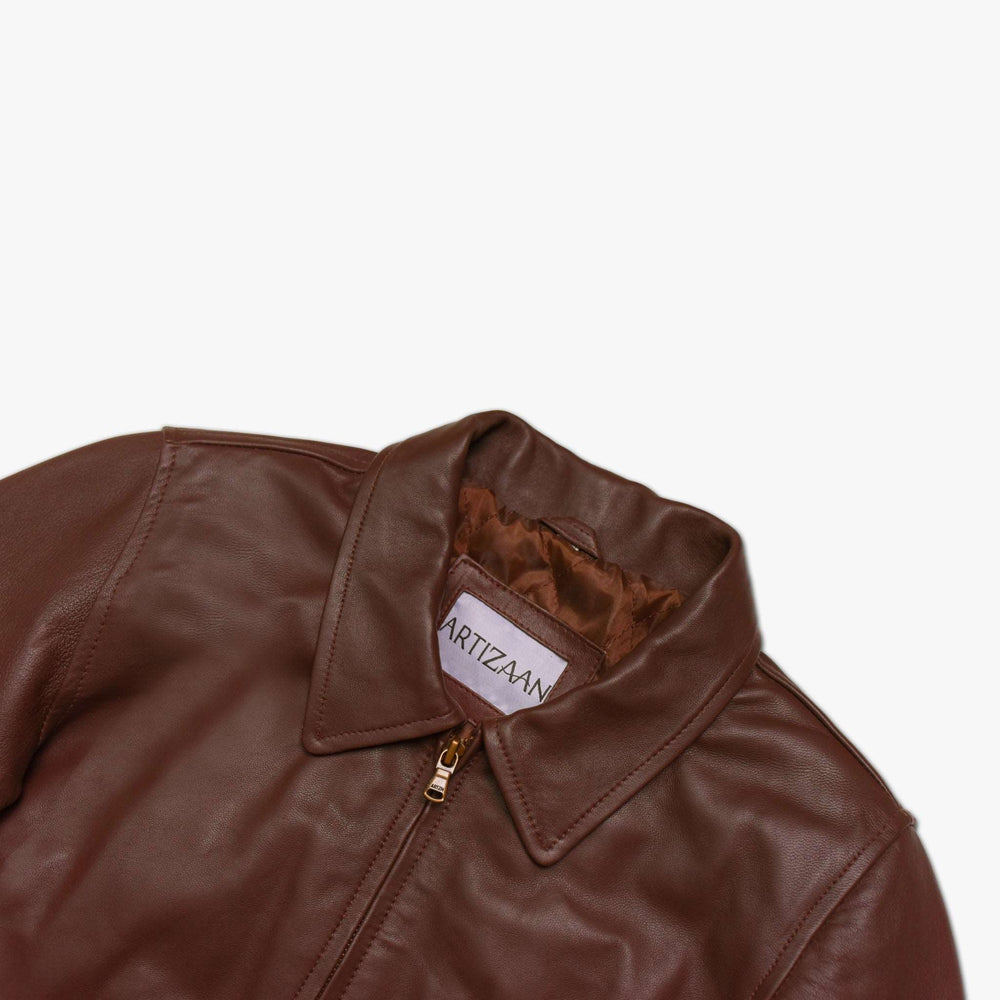 Brown Hamilton Jacket - Full Grain Women's Leather Jacket