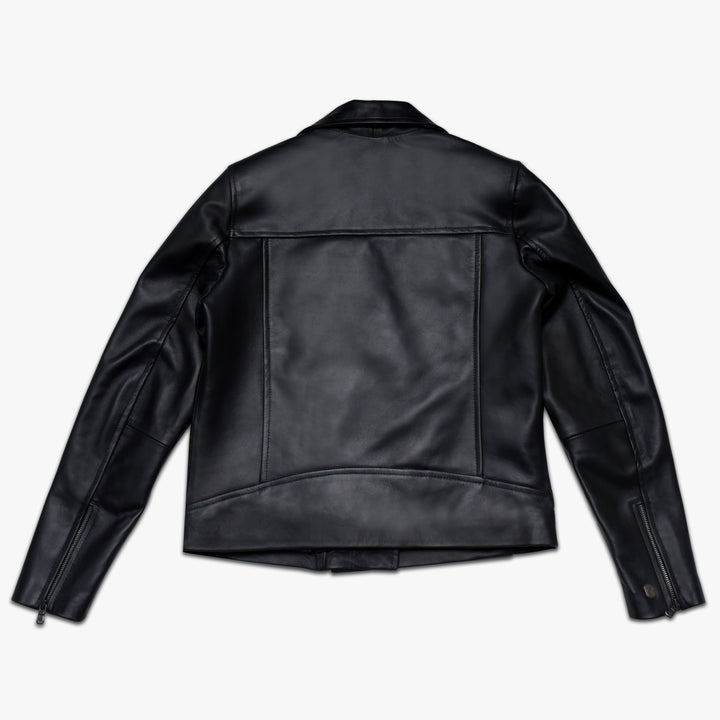Black Biker Jacket - Full Grain Women's Leather Jacket