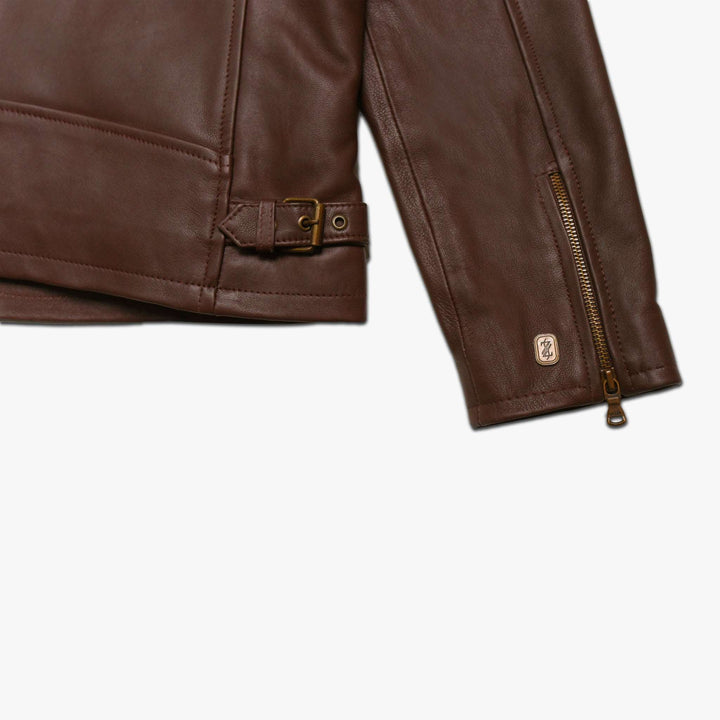 Brown Hamilton Jacket - Full Grain Women's Leather Jacket