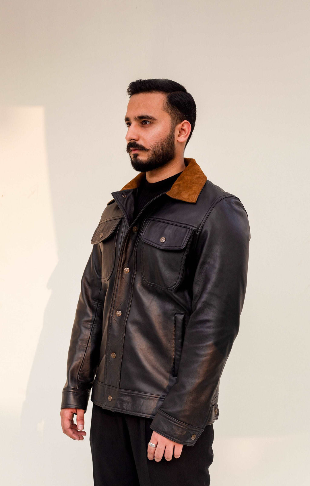 Suède Noir | Suede and Black Nappa - Artizaan